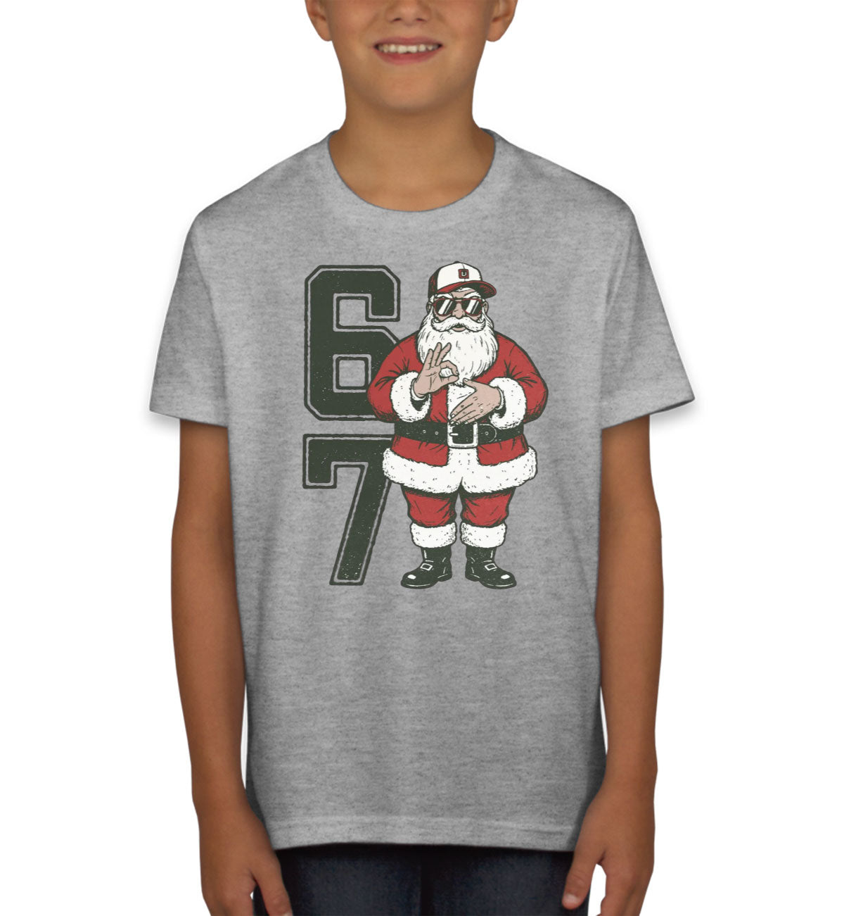 67 Sixty Seven Christmas Santa Youth T-shirt