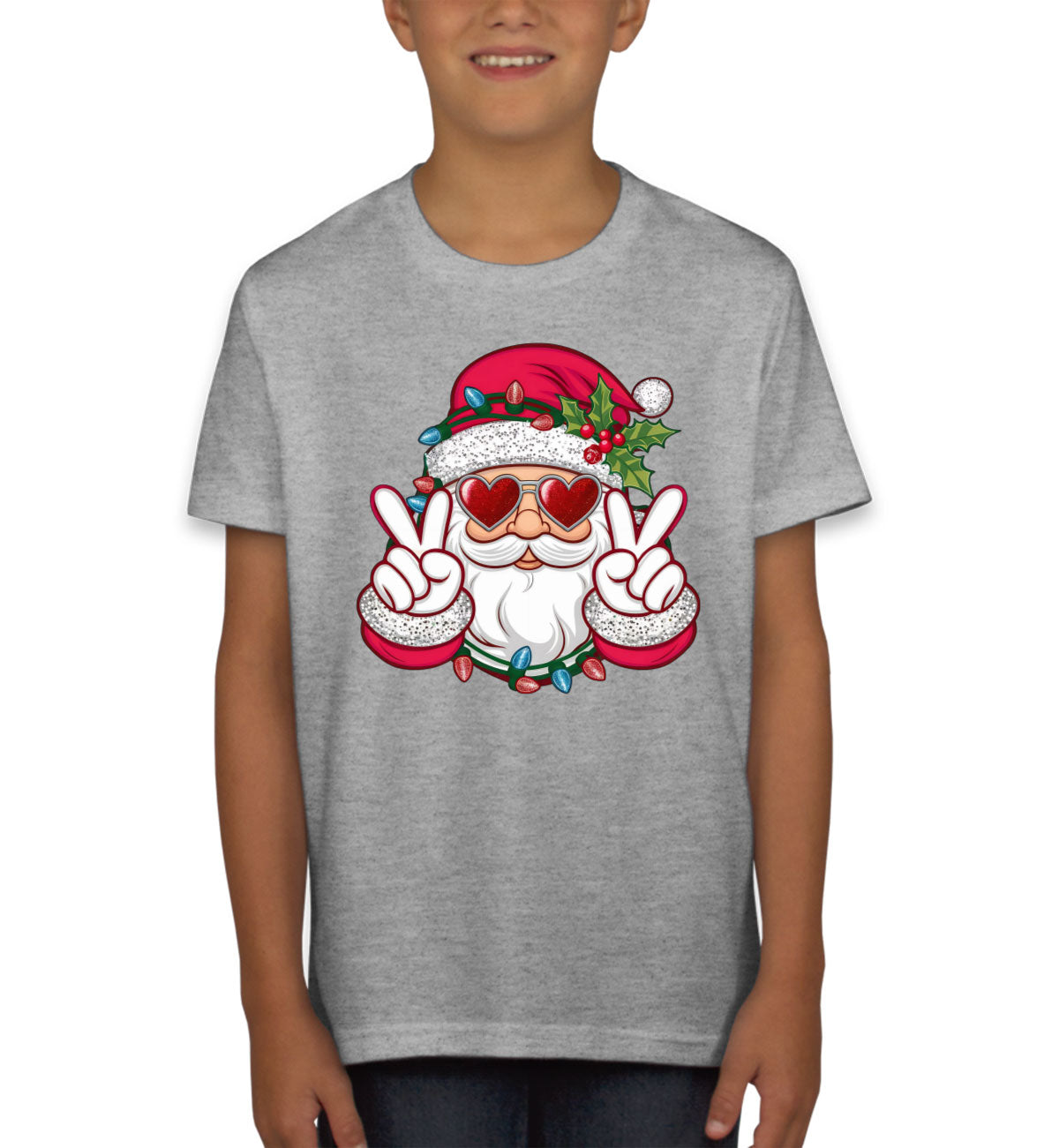 Cool Santa Claus Christmas Youth T-shirt