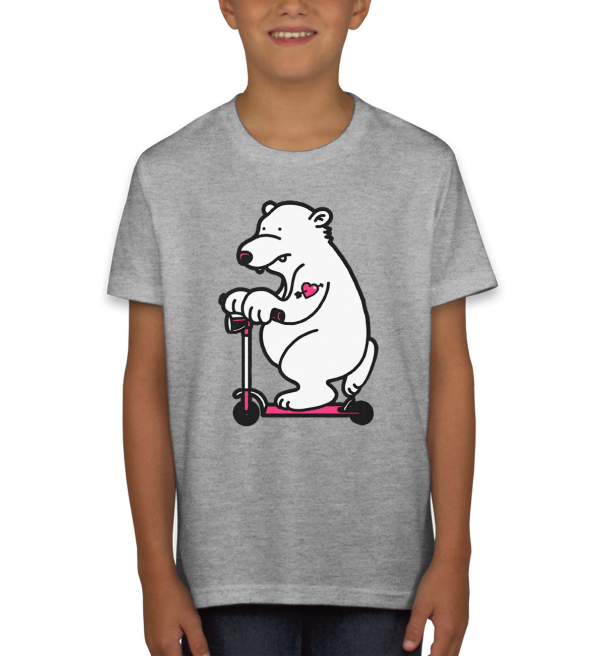 Scooter Bear Youth T-shirt