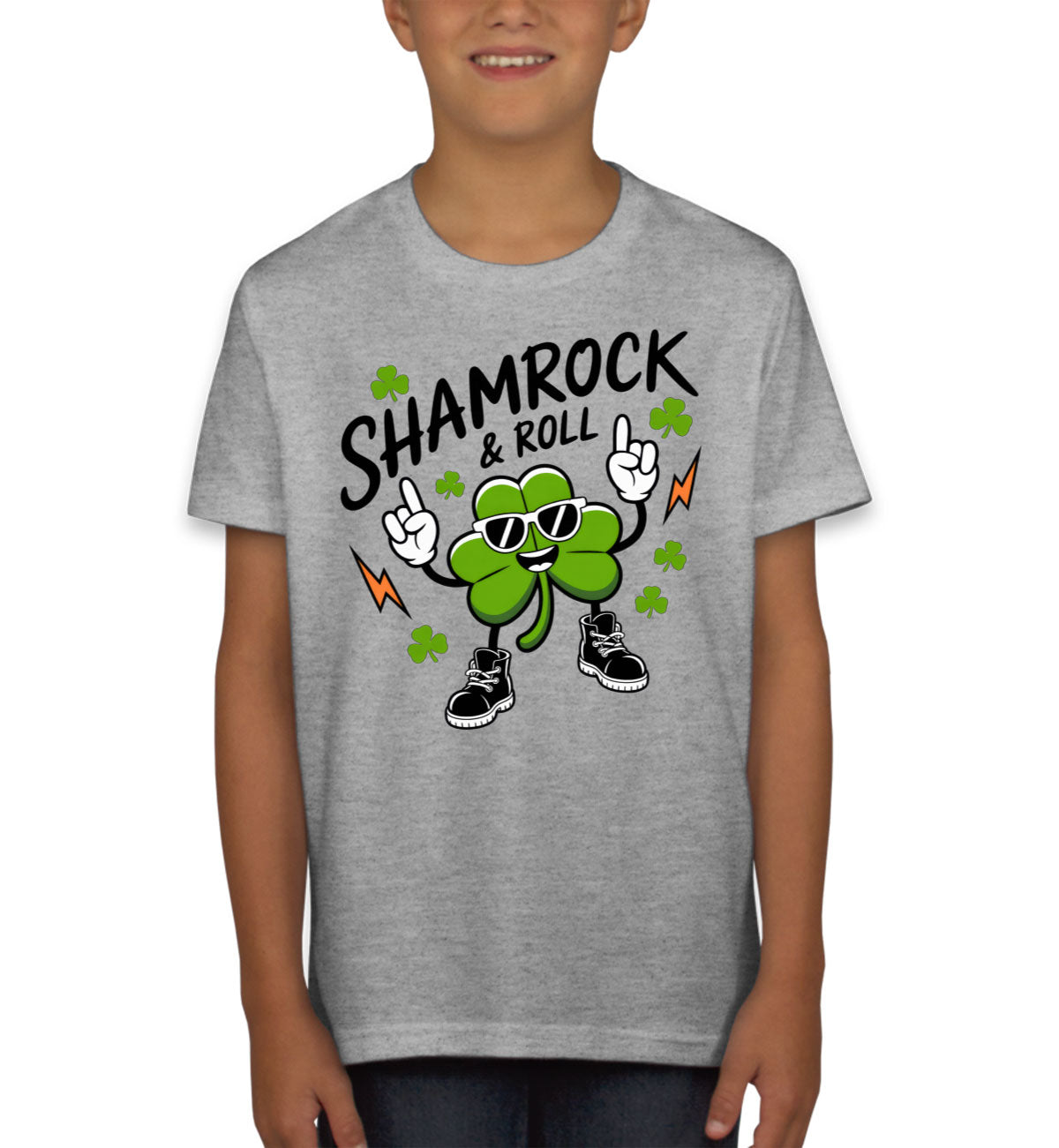Shamrock And Roll St. Patrick's Day Youth T-shirt