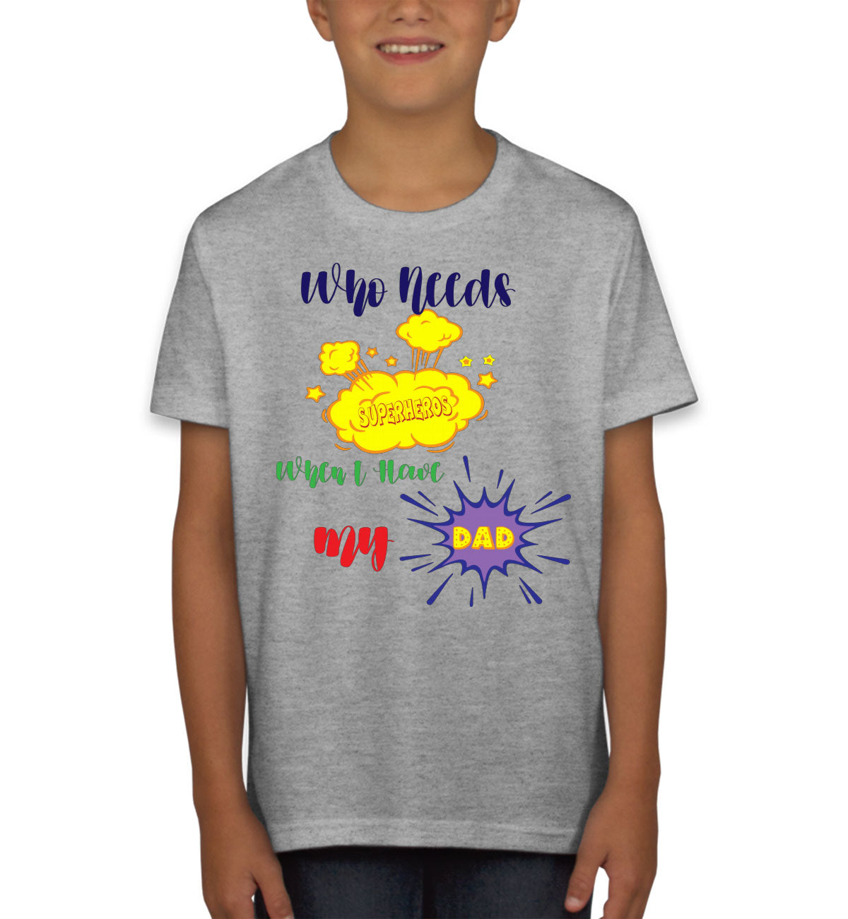 Superhero Dad Father's Day Youth T-shirt