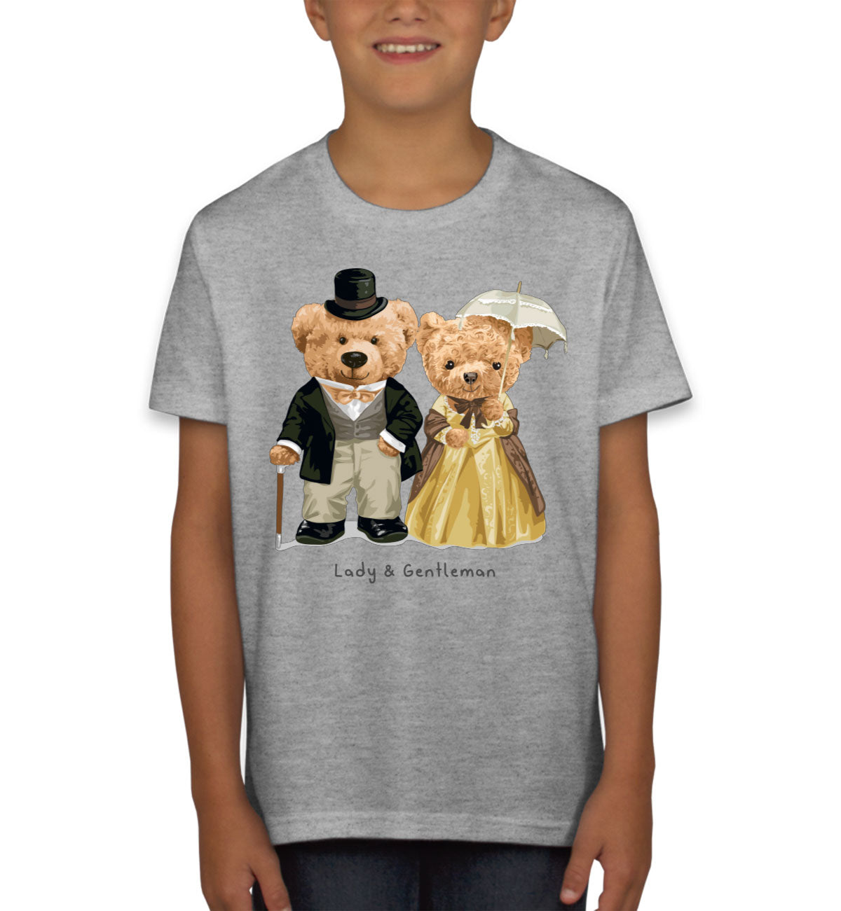 Teddy Bear Couple Youth T-shirt