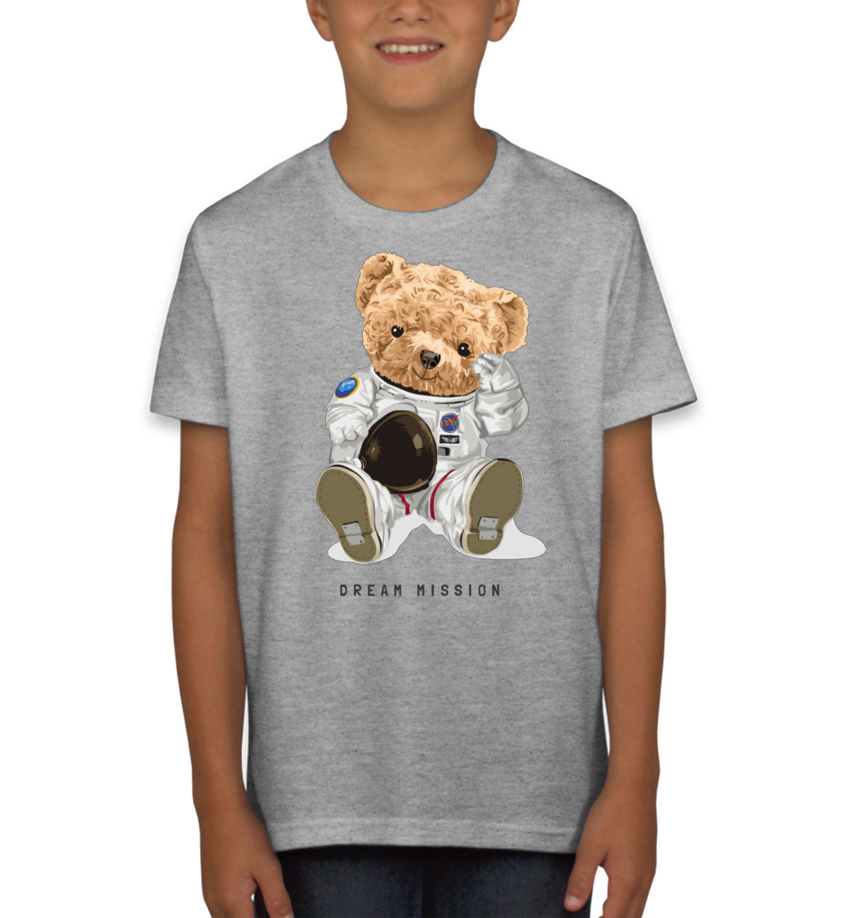Teddy Bear Astronaut Dream Mission Youth T-shirt