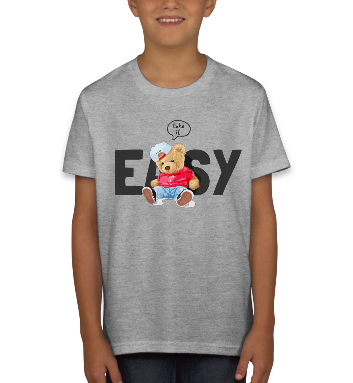 Teddy Bear Take It Easy Youth T-shirt