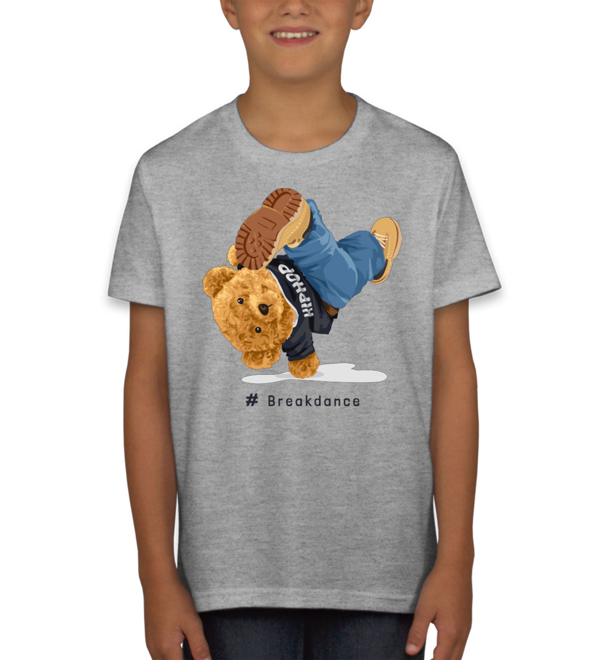 Teddy Bear Hiphop Breakdancing Youth T-shirt