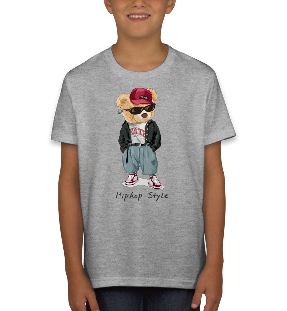 Teddy Bear Hiphop Style Youth T-shirt