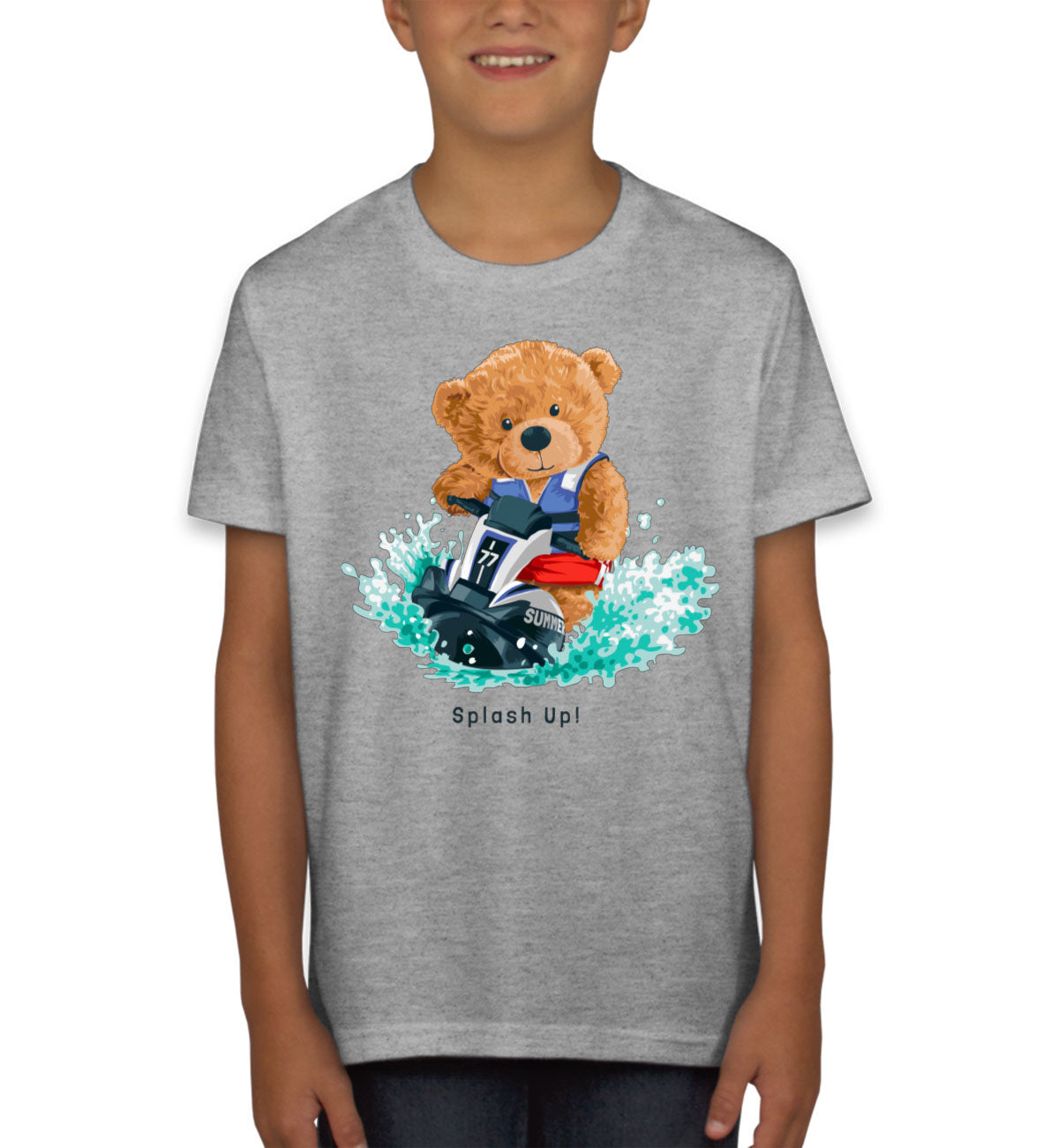 Teddy Bear Jet Ski Youth T-shirt
