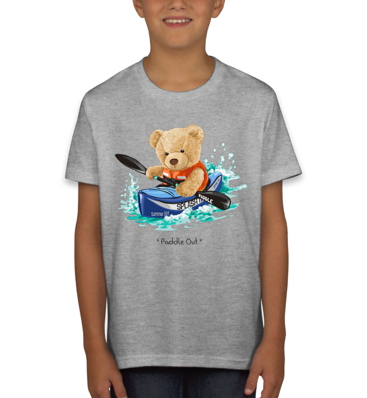 Teddy Bear Kayak Youth T-shirt