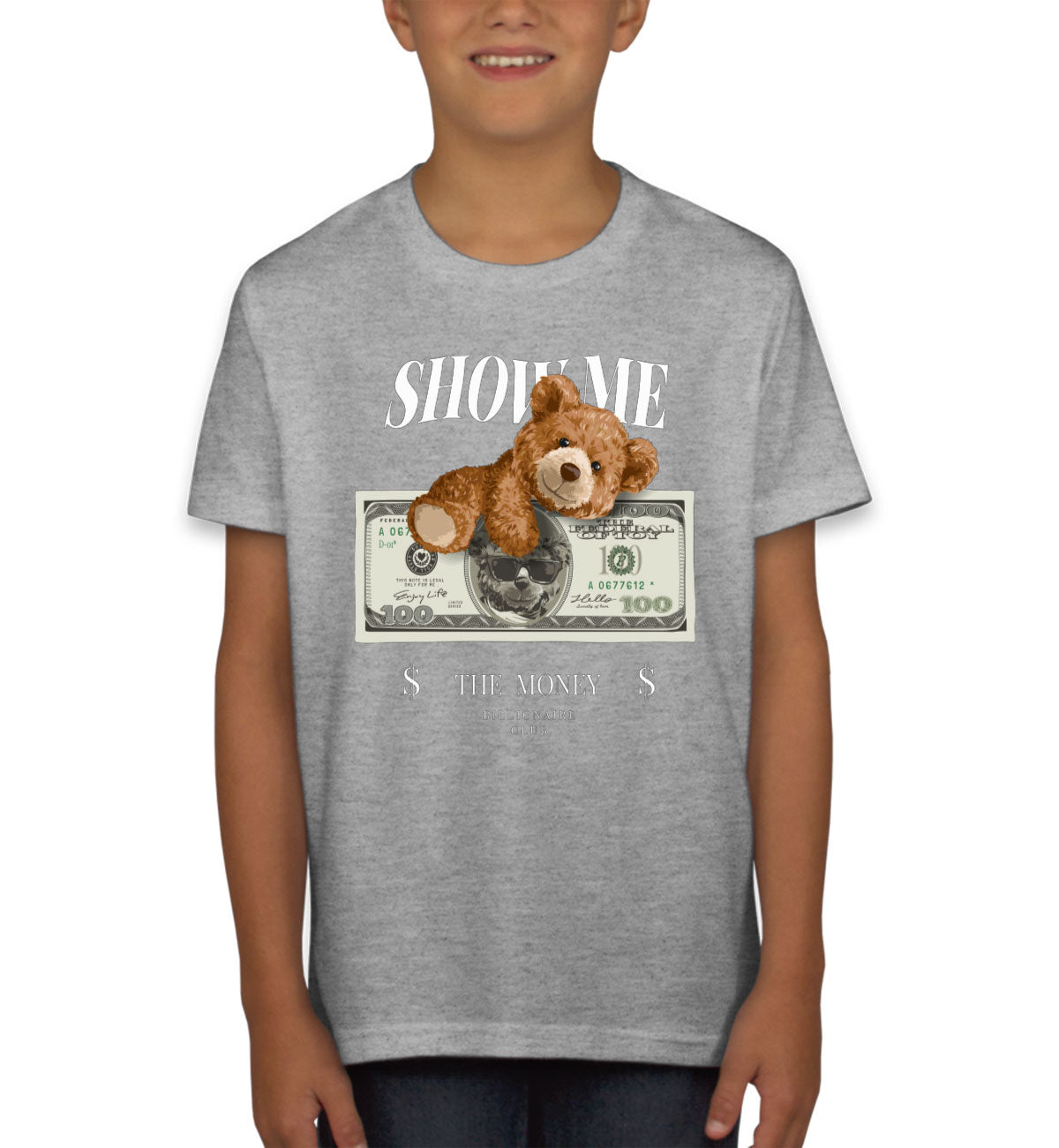 Teddy Bear Money Youth T-shirt