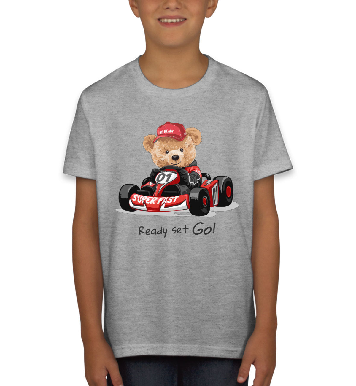 Teddy Bear Racer Youth T-shirt