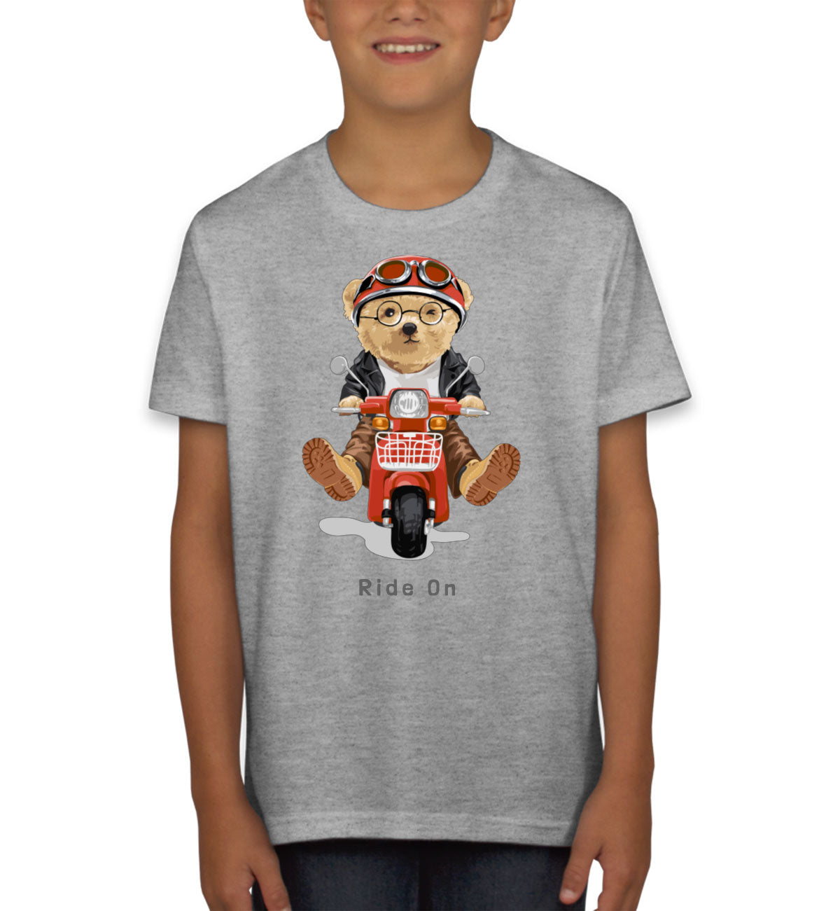 Teddy Bear Ride On Youth T-shirt