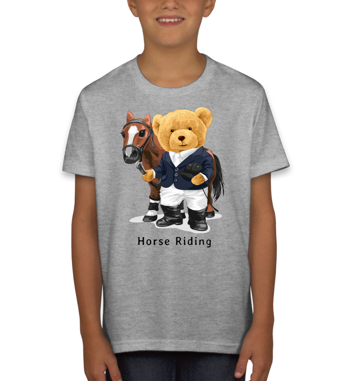 Teddy Bear Riding Youth T-shirt