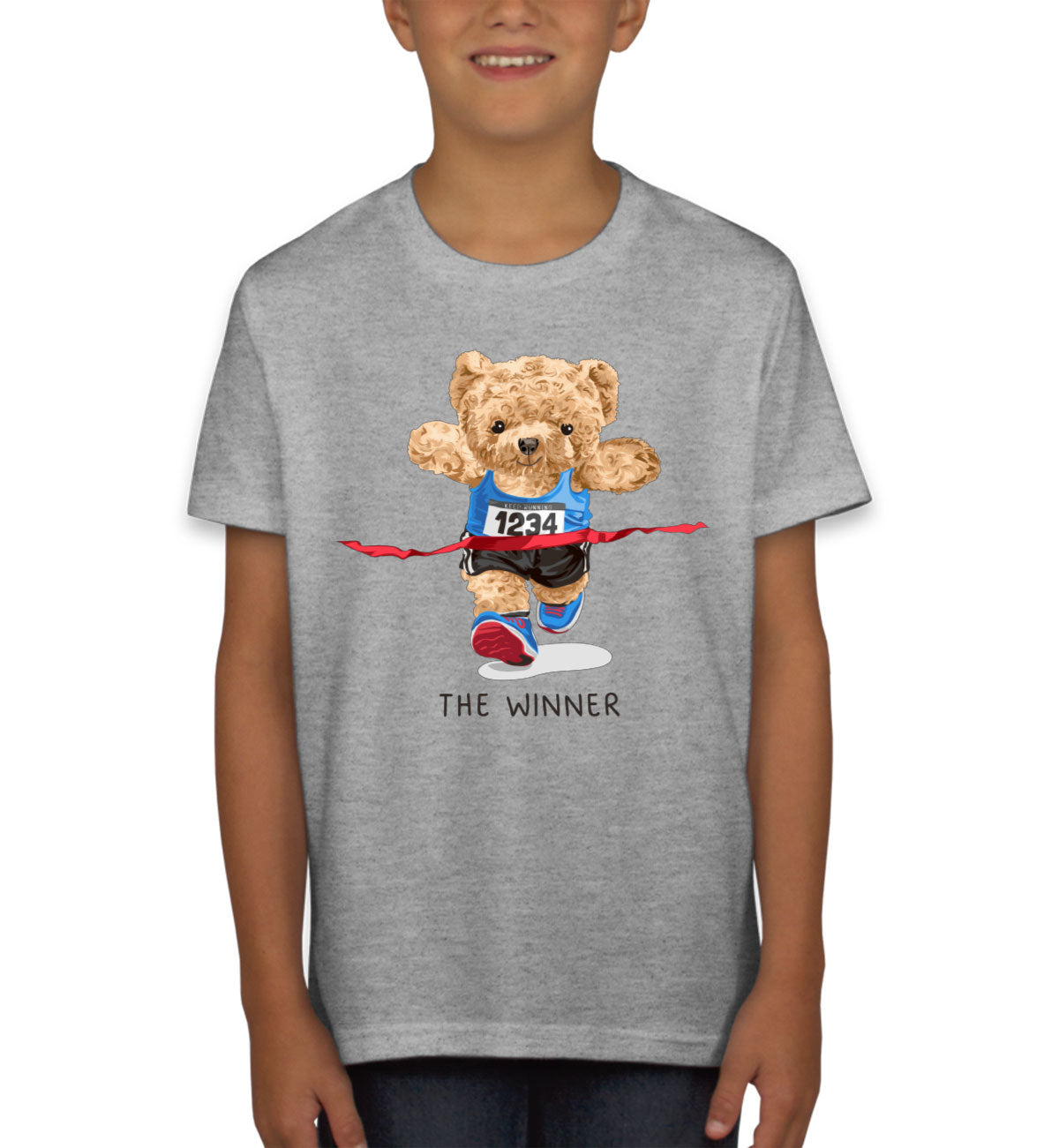 Teddy Bear Runner Youth T-shirt