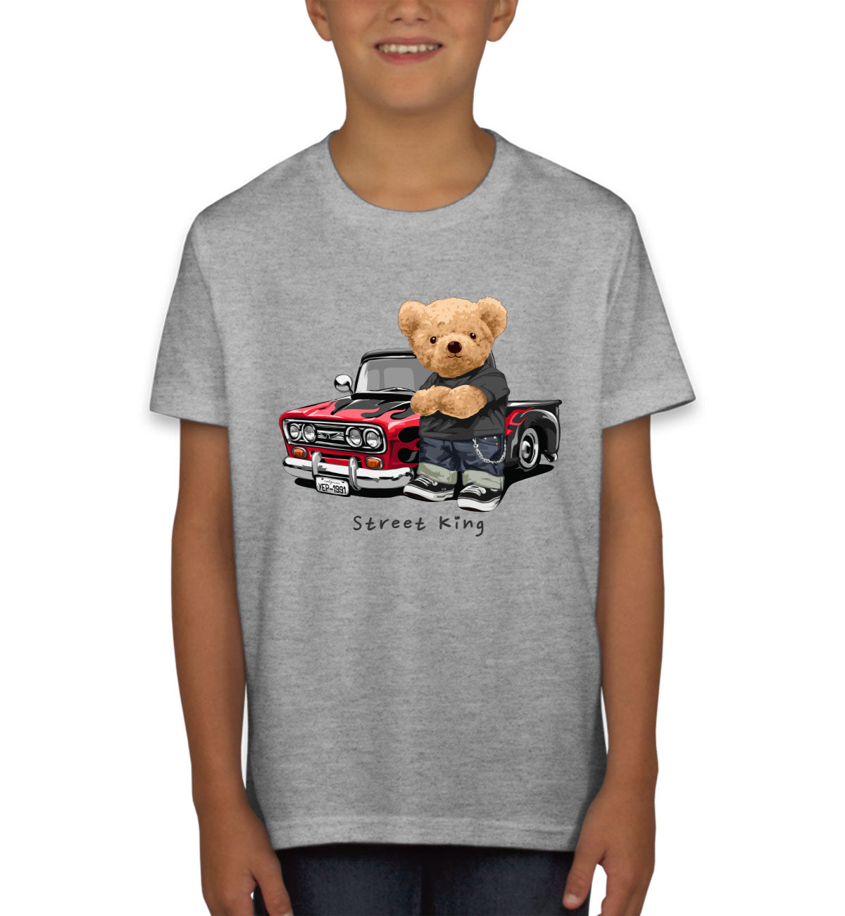 Teddy Bear Street King Youth T-shirt