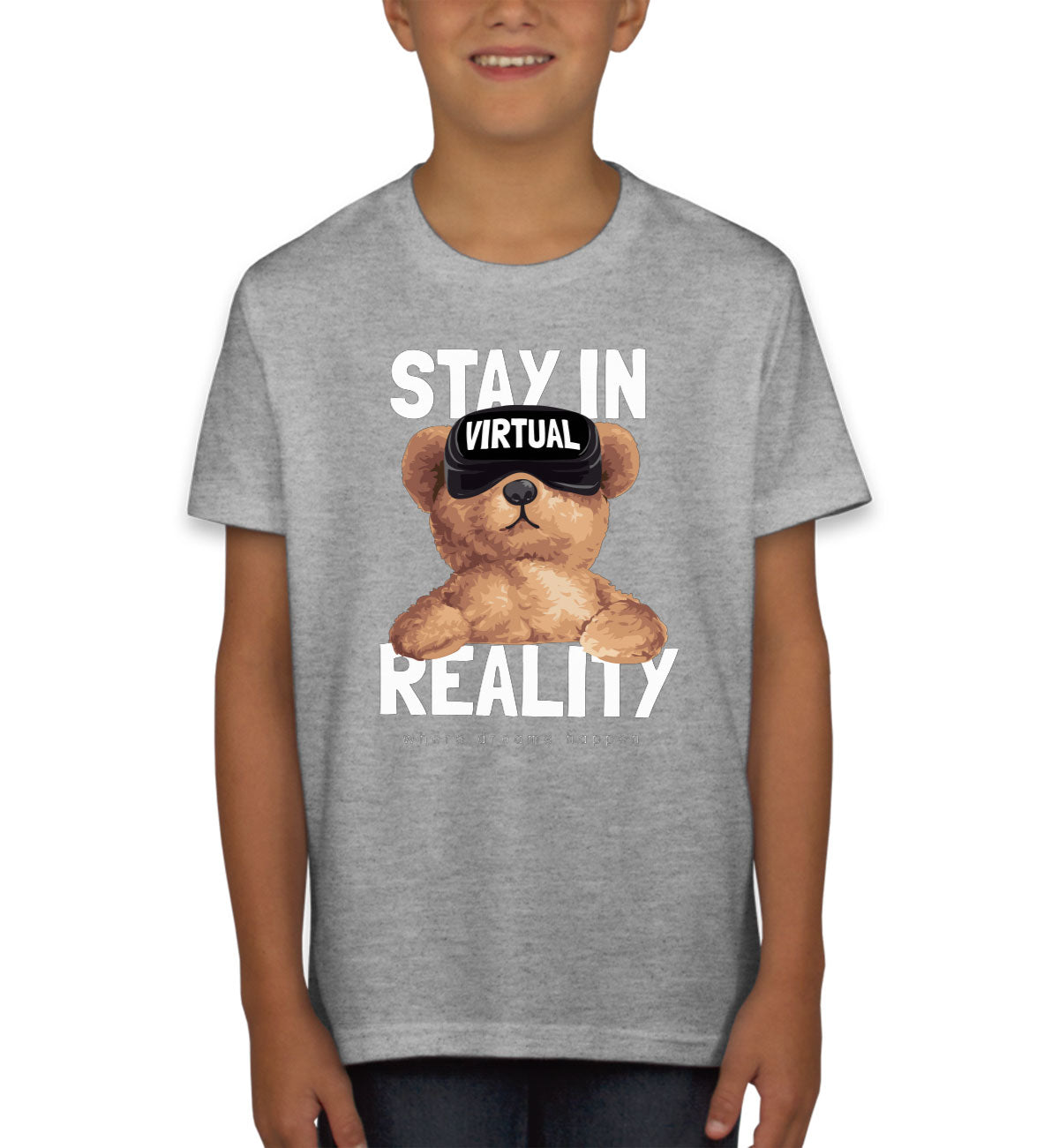 Teddy Bear Stay In VR Youth T-shirt