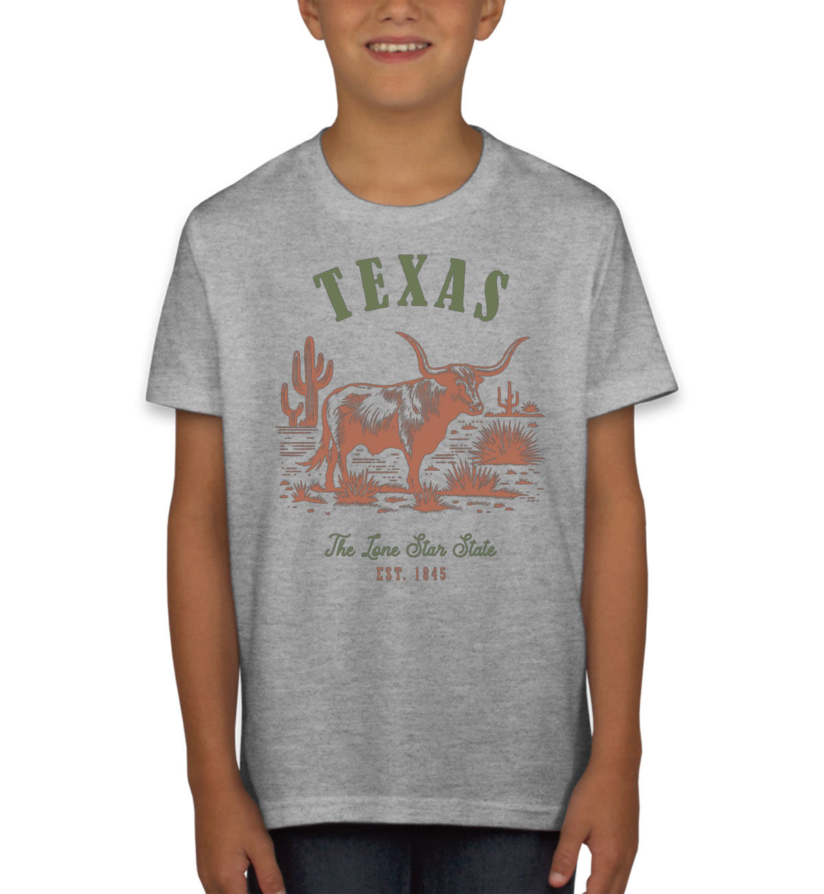 Texas State Vintage Youth T-shirt