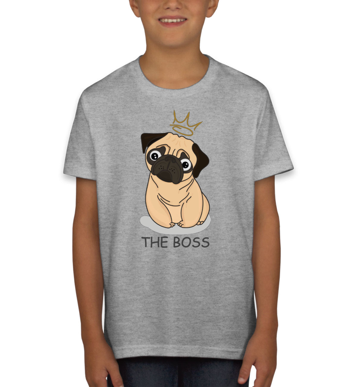 The Boss Pug Youth T-shirt