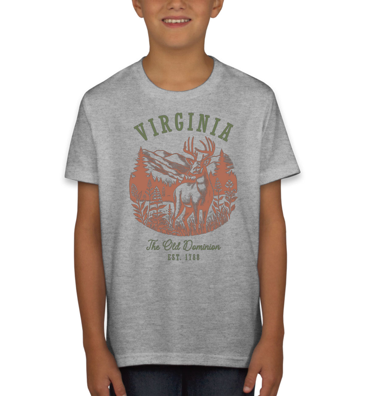 Virginia State Vintage Youth T-shirt