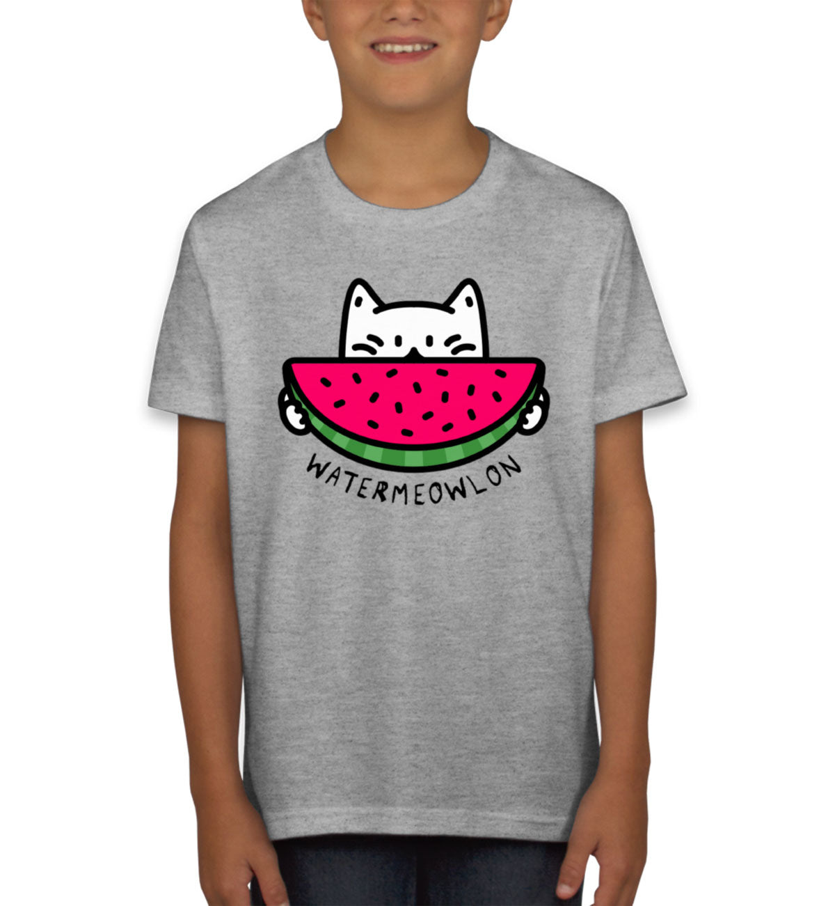 Watermeow Cat Youth T-shirt