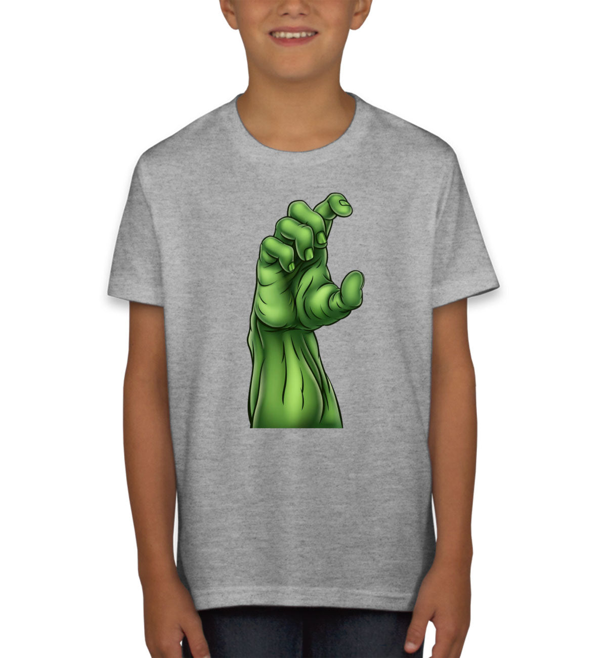 Zombie Monster Hand Halloween Youth T-shirt