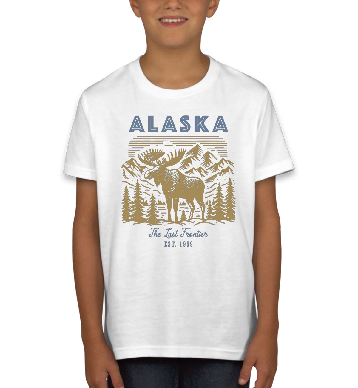Alaska State Vintage Youth T-shirt