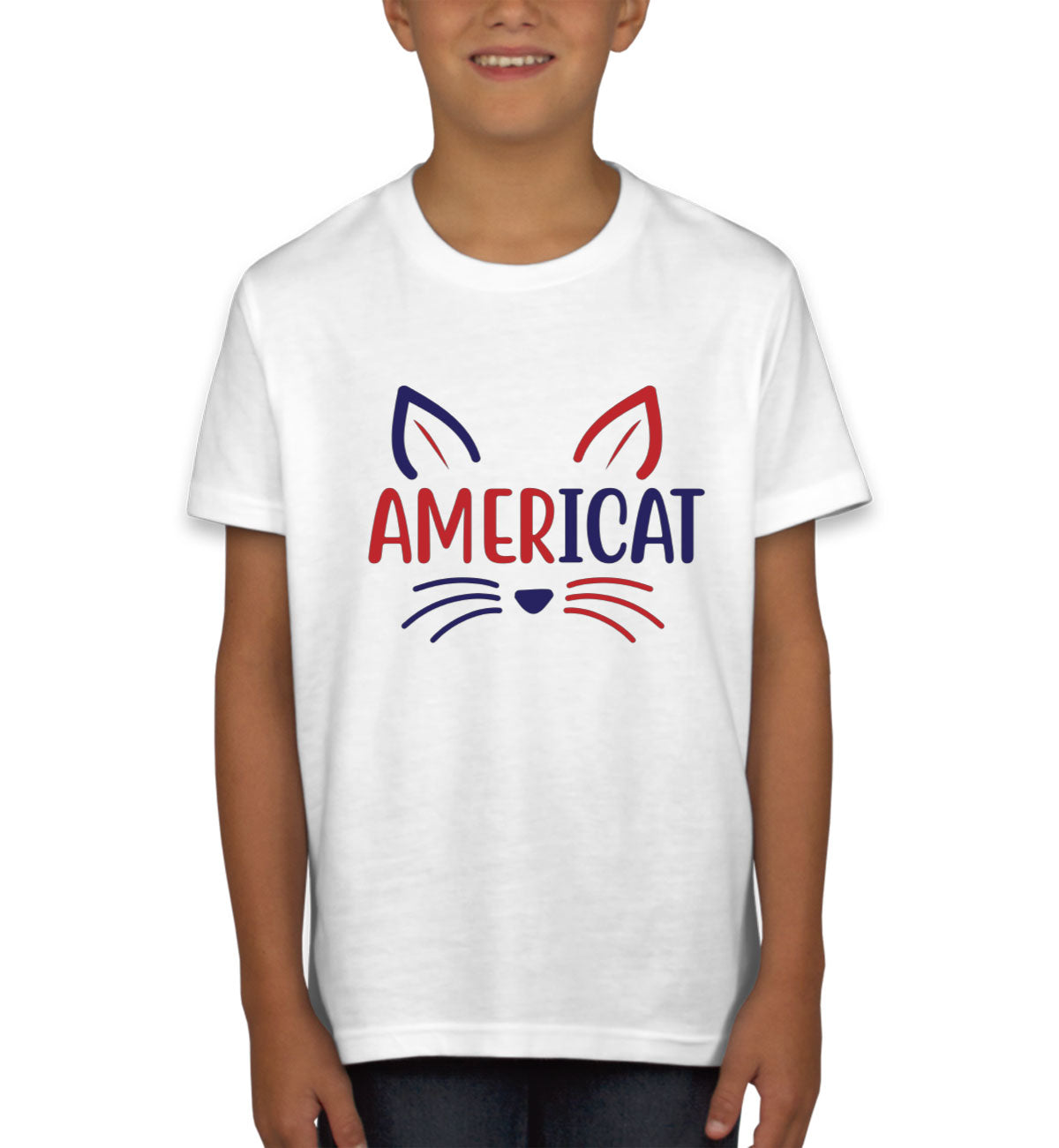 Americat Cat Youth T-shirt