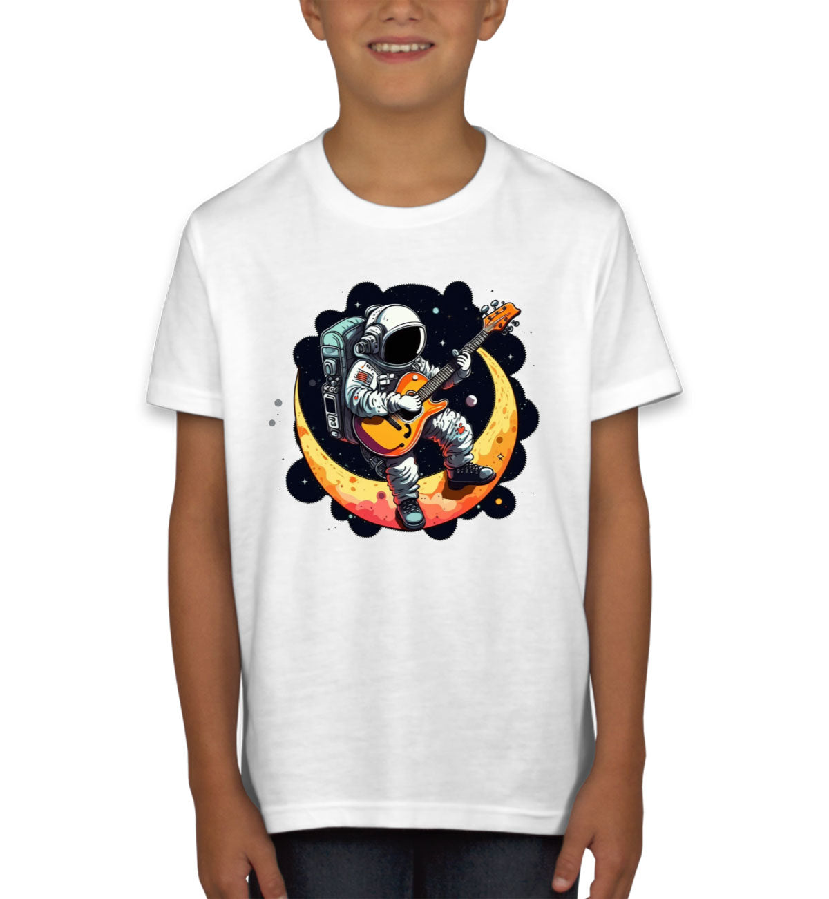 Astronaut Playing Guitar Youth T-shirt