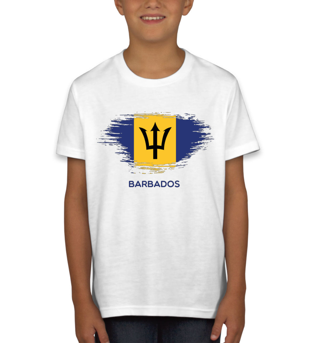 Barbados Flag Youth T-shirt
