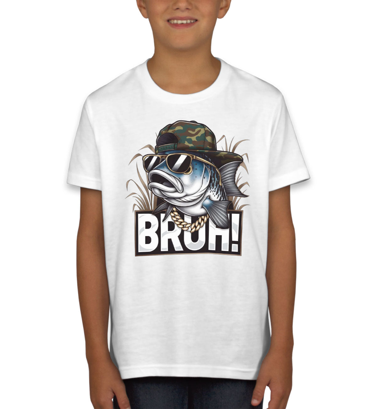Funny Bass Fishing Youth T-shirt