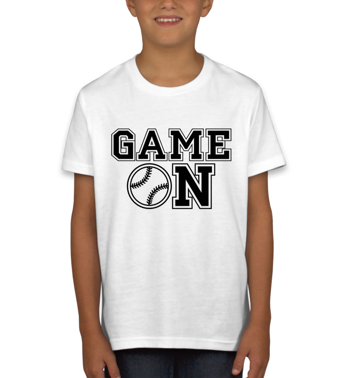 Baseball Game On Youth T-shirt