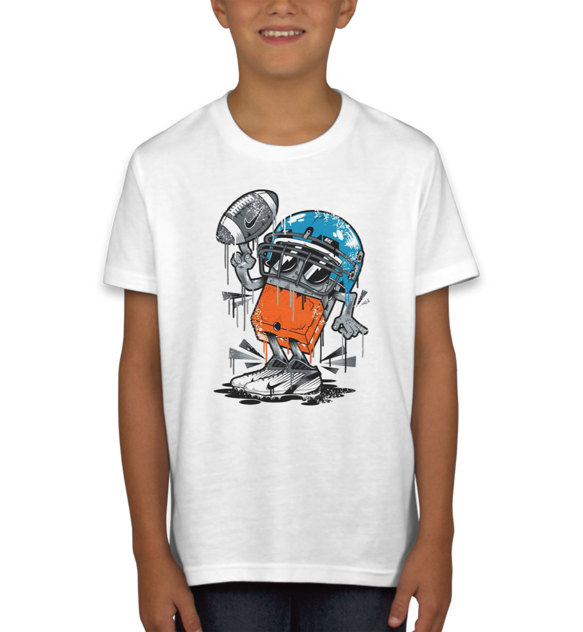 Monster Football Player Youth T-shirt