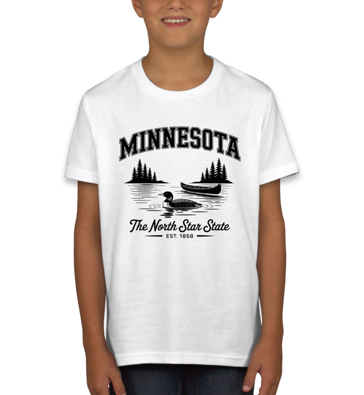 Minnesota Cityscape Illustration The North Star State Youth T-shirt