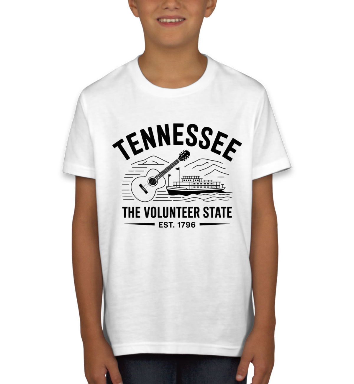 Tennessee Cityscape Illustration The Volunteer State Youth T-shirt