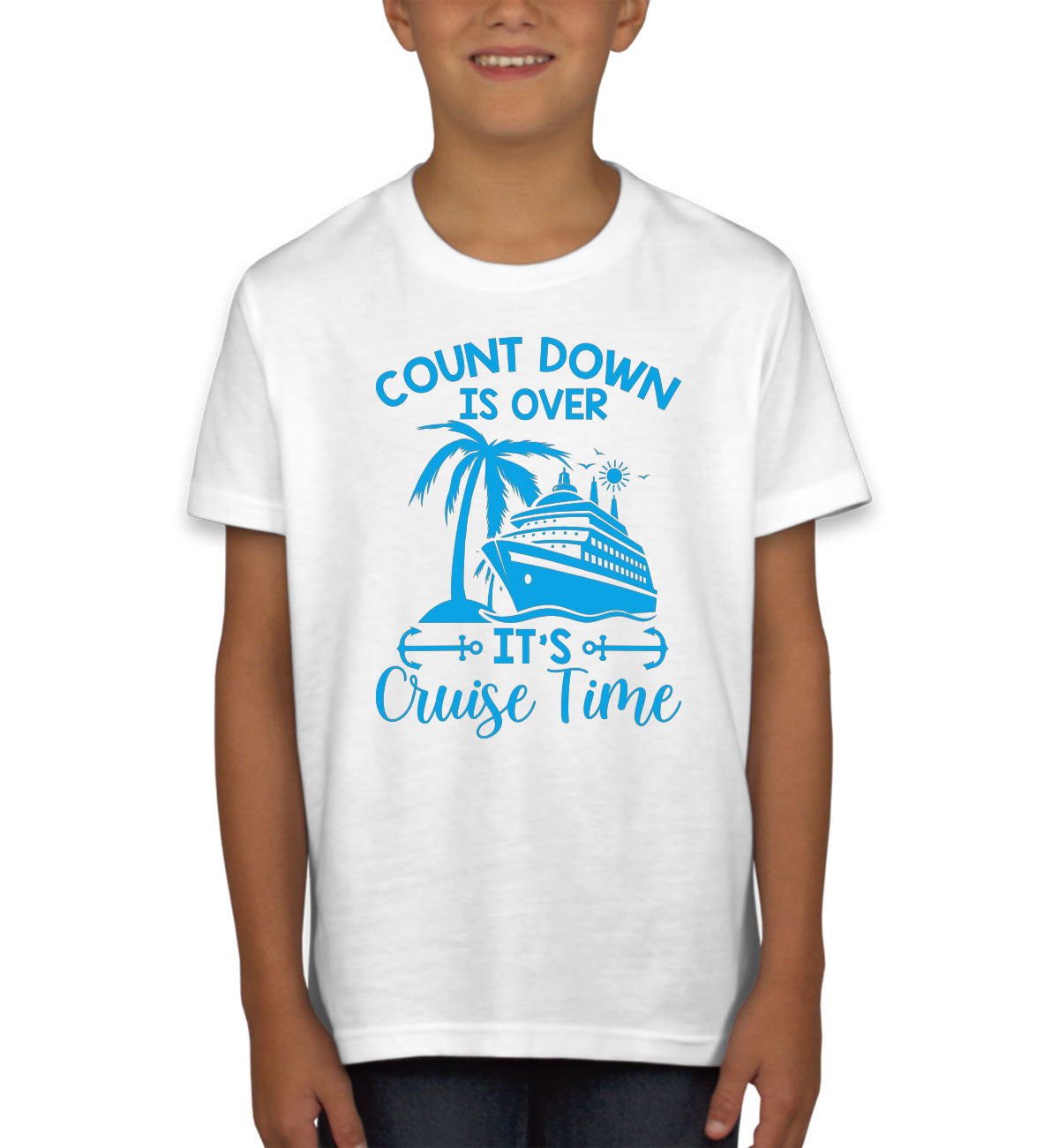 Countdown Is Over It's Cruise Time Youth T-shirt