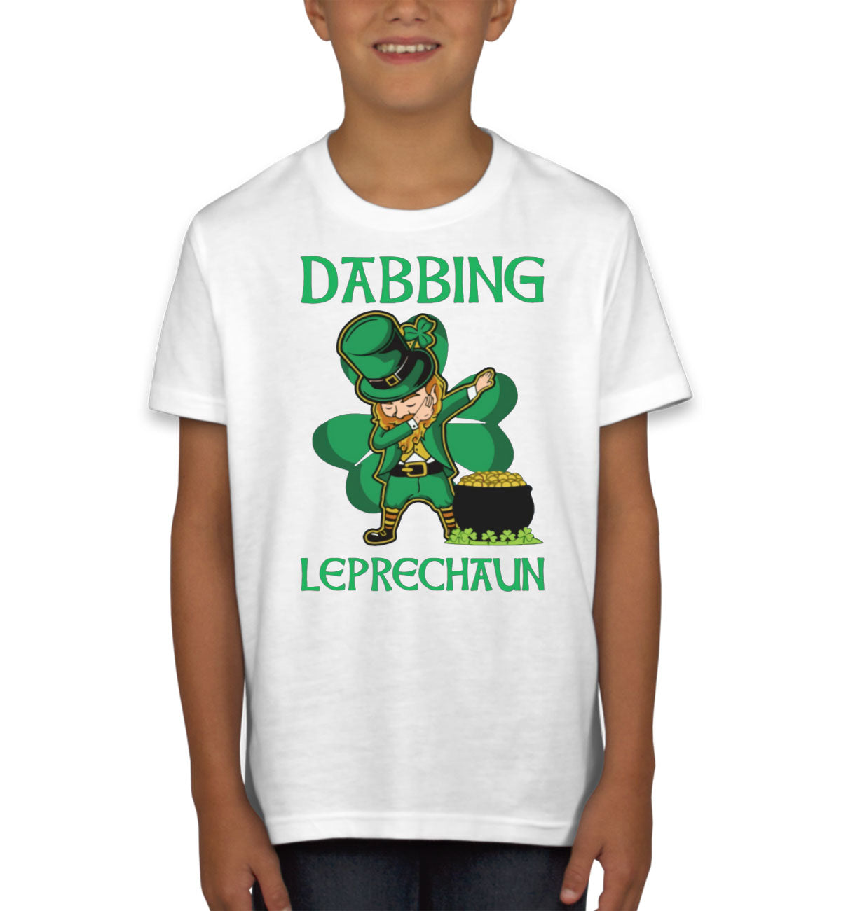 Dabbing Leprechaun St. Patrick's Day Youth T-shirt