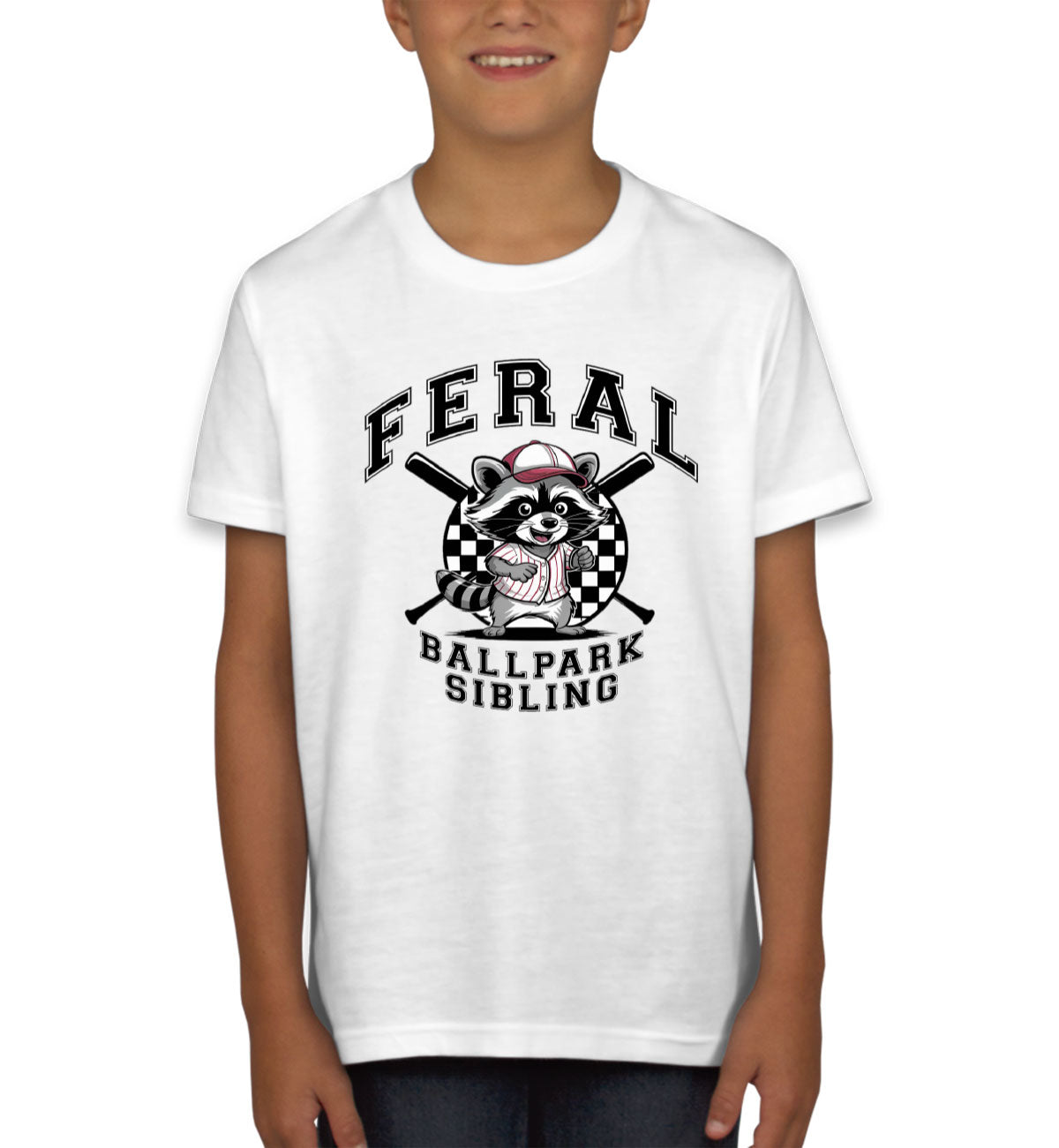 Feral Ballpark Sibling Baseball Youth T-shirt