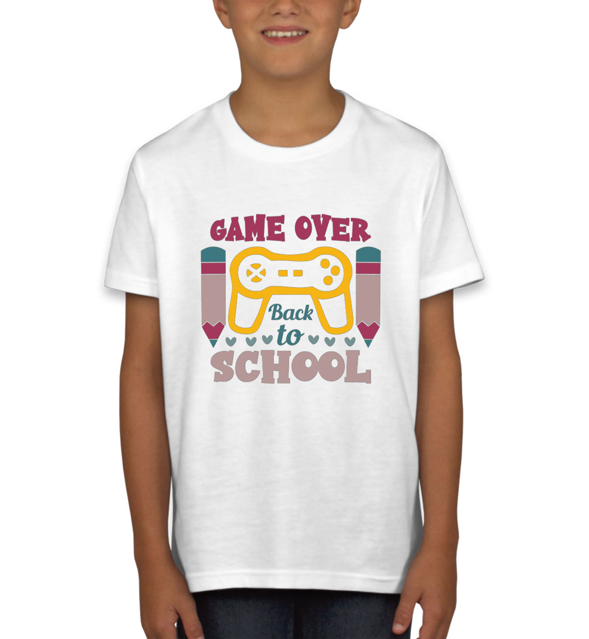 Game Over Back To School Youth T-shirt