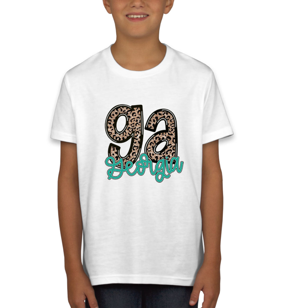 Georgia State Abbreviation Youth T-shirt