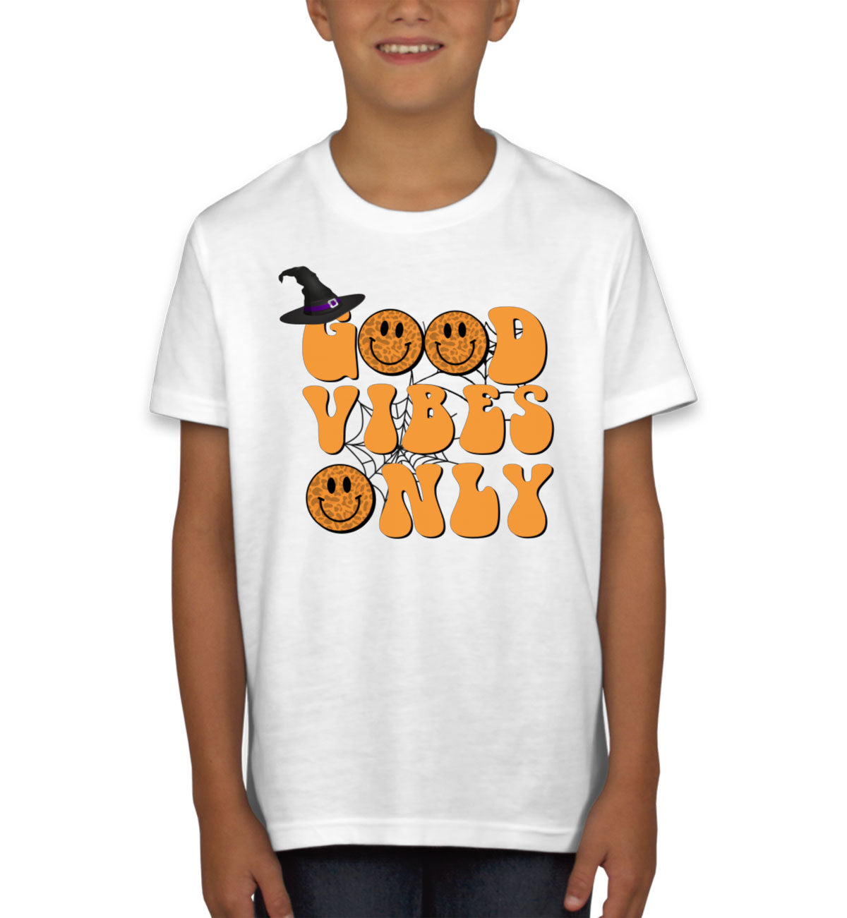 Good Vibes Only Halloween Youth T-shirt