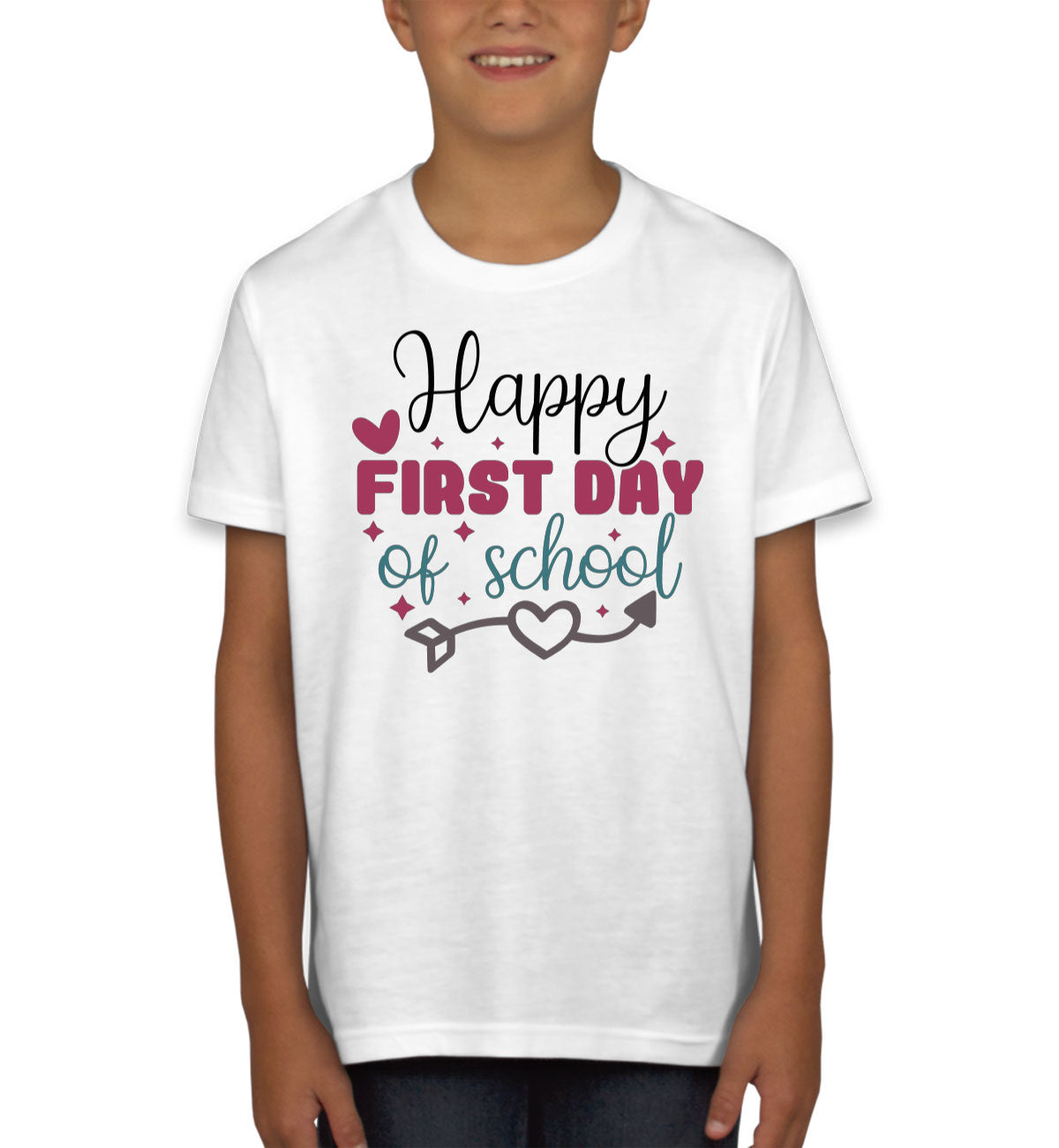 Happy First Day Of School Teacher Youth T-shirt