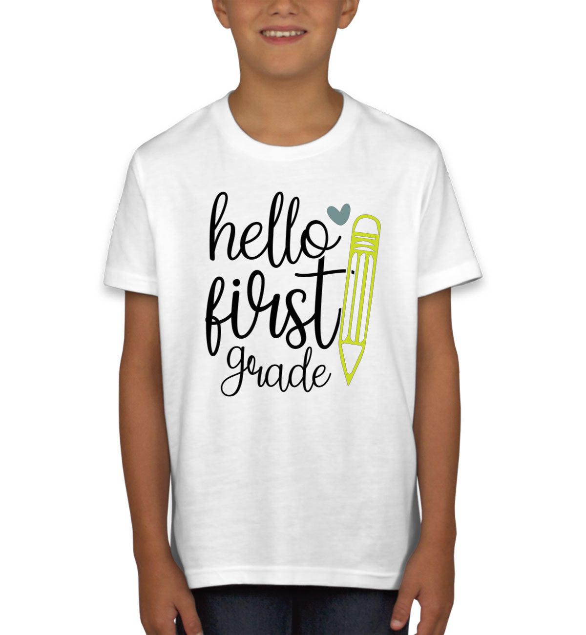 Hello First Grade Teacher Youth T-shirt