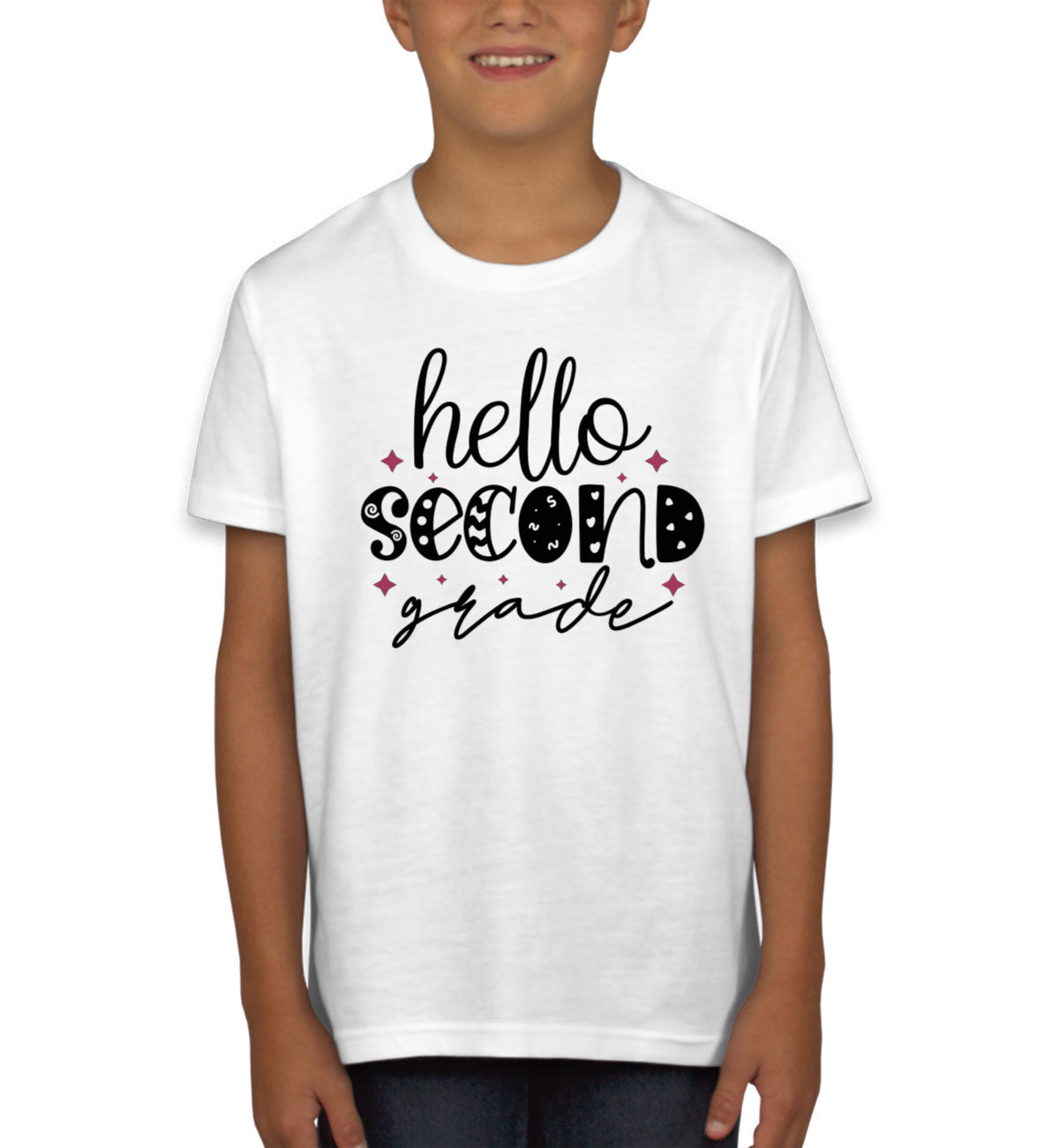 Hello Second Grade Youth T-shirt