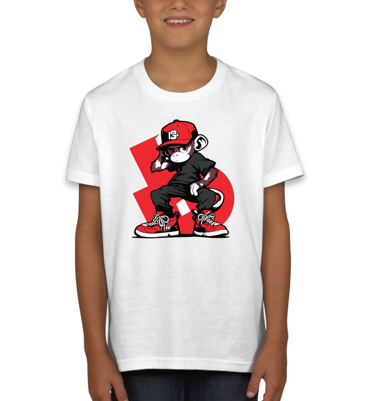 Hip Hop Monkey Youth T-shirt