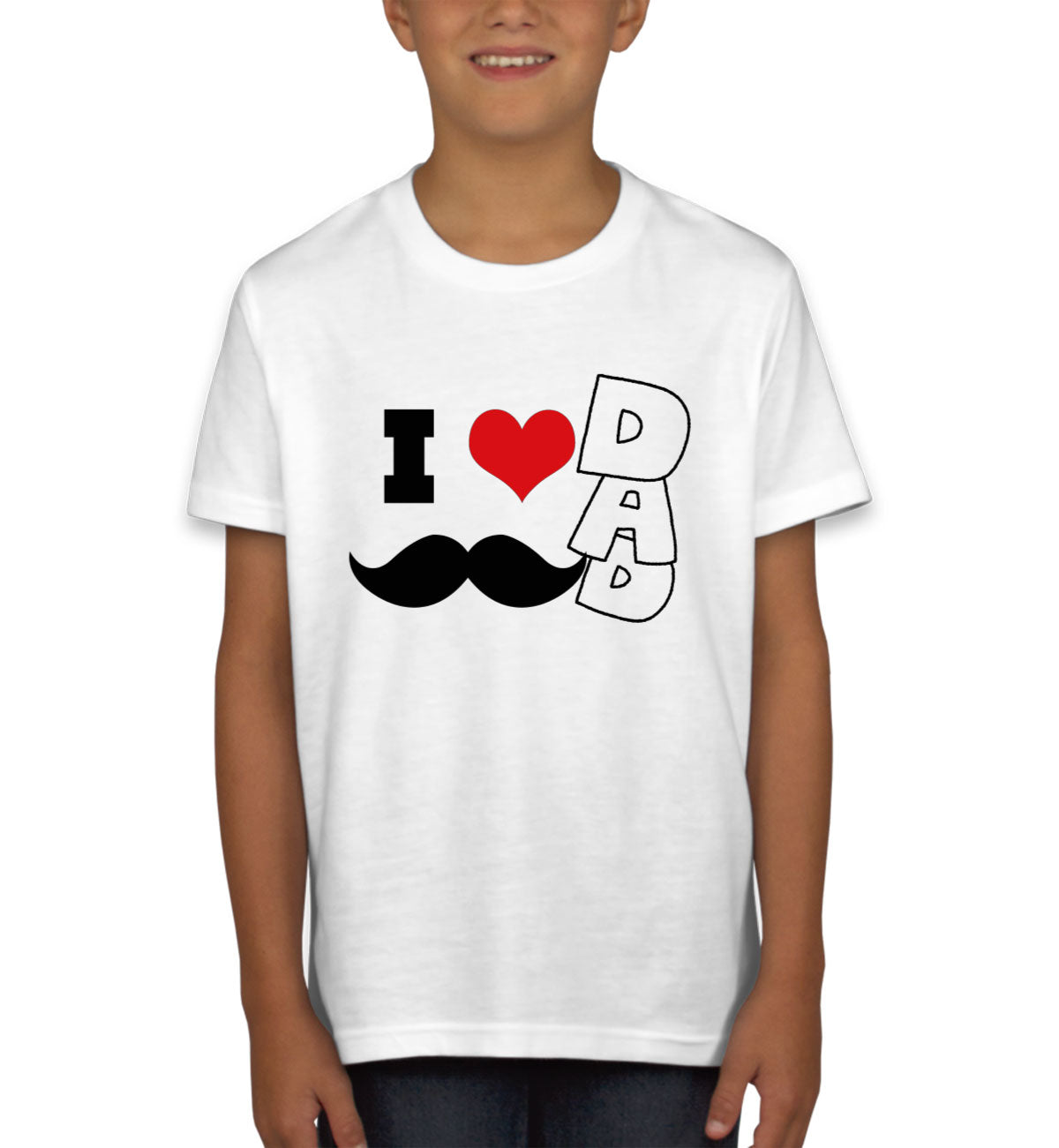 I Love Dad Father's Day Youth T-shirt