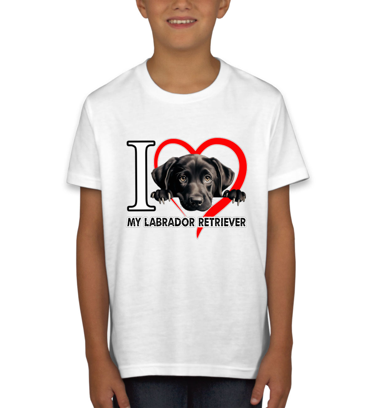 I Love My Labrador Retriever Dog Youth T-shirt