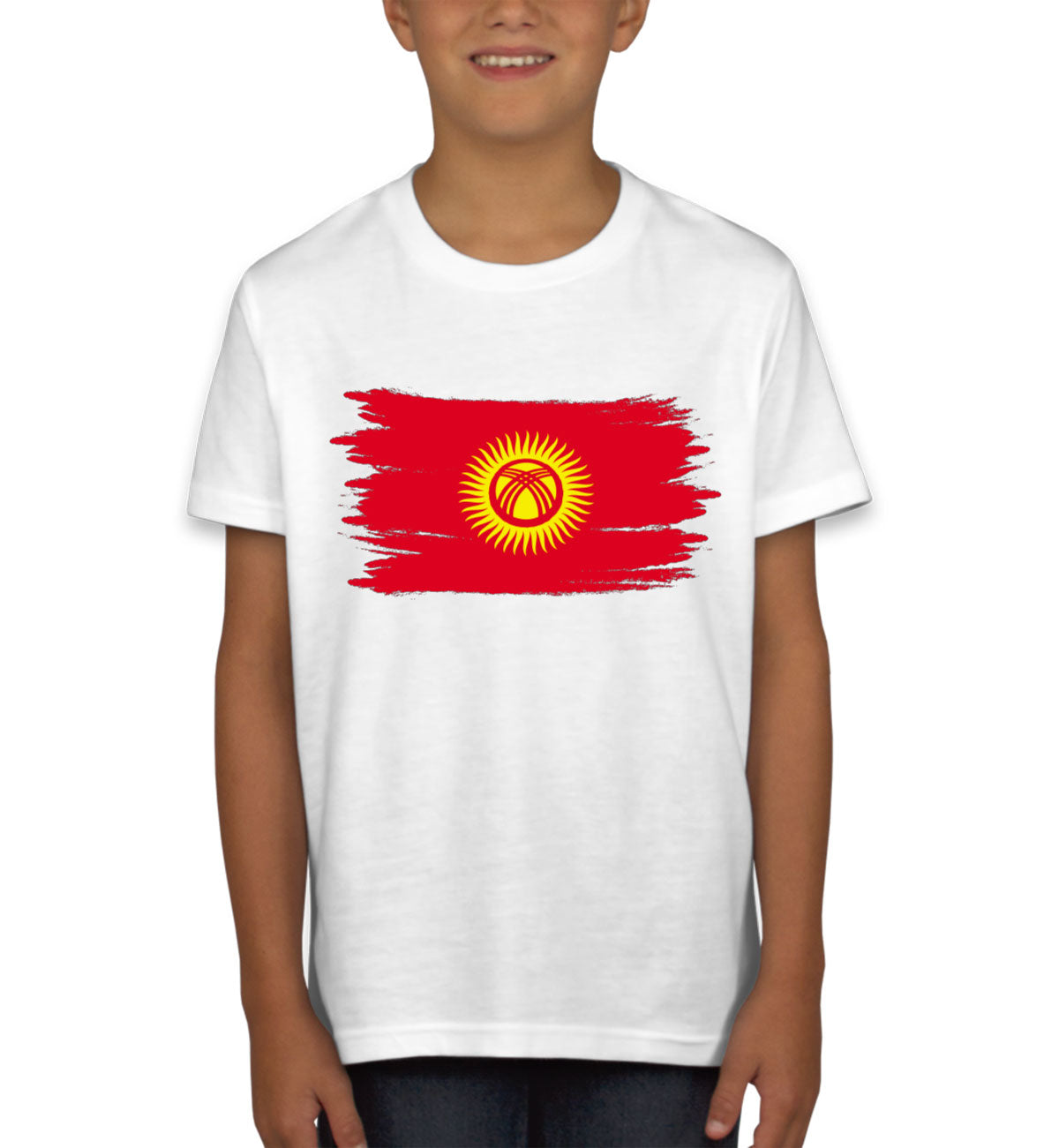 Kyrgyzstan Flag Youth T-shirt