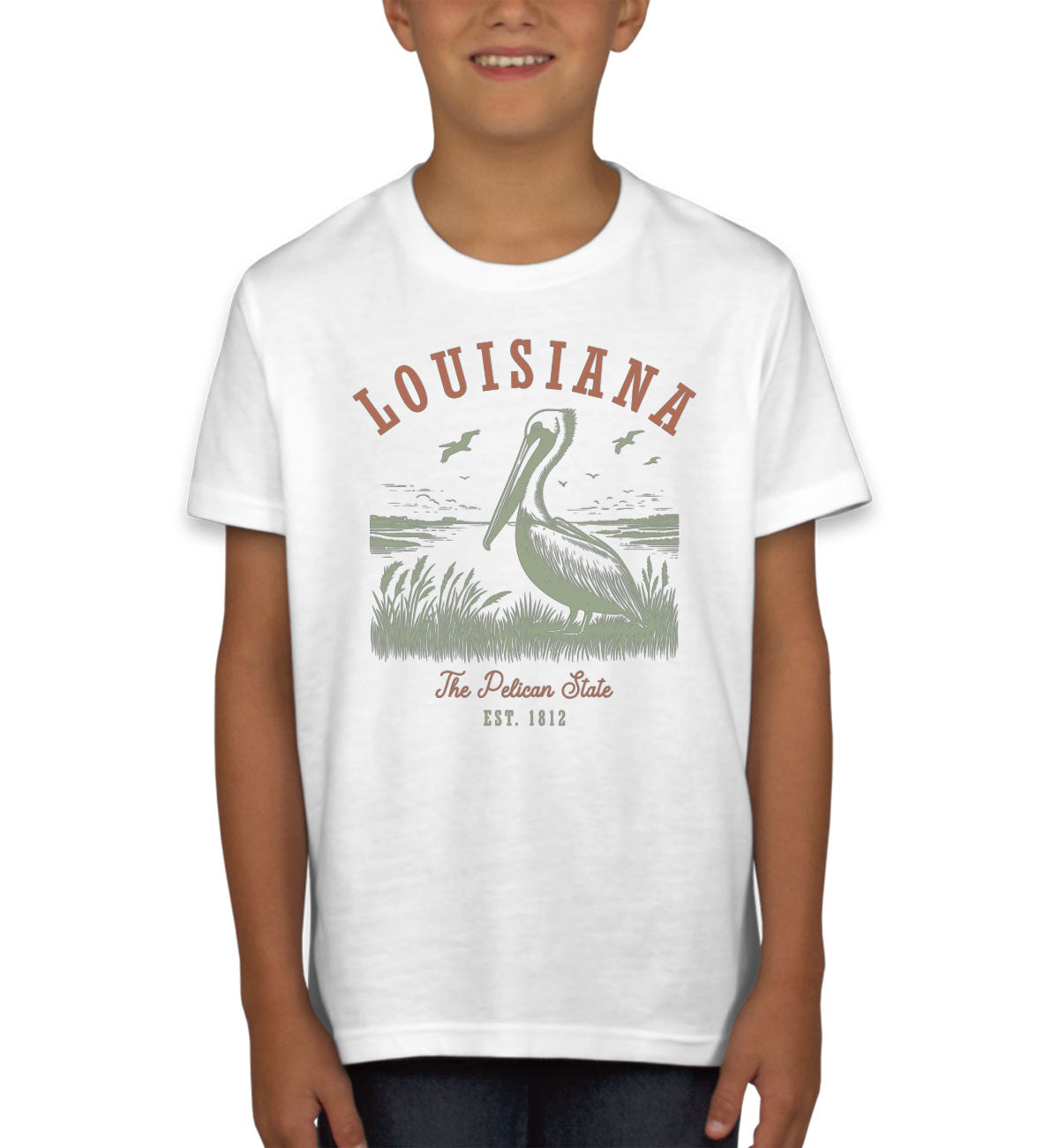 Louisiana State Vintage Youth T-shirt