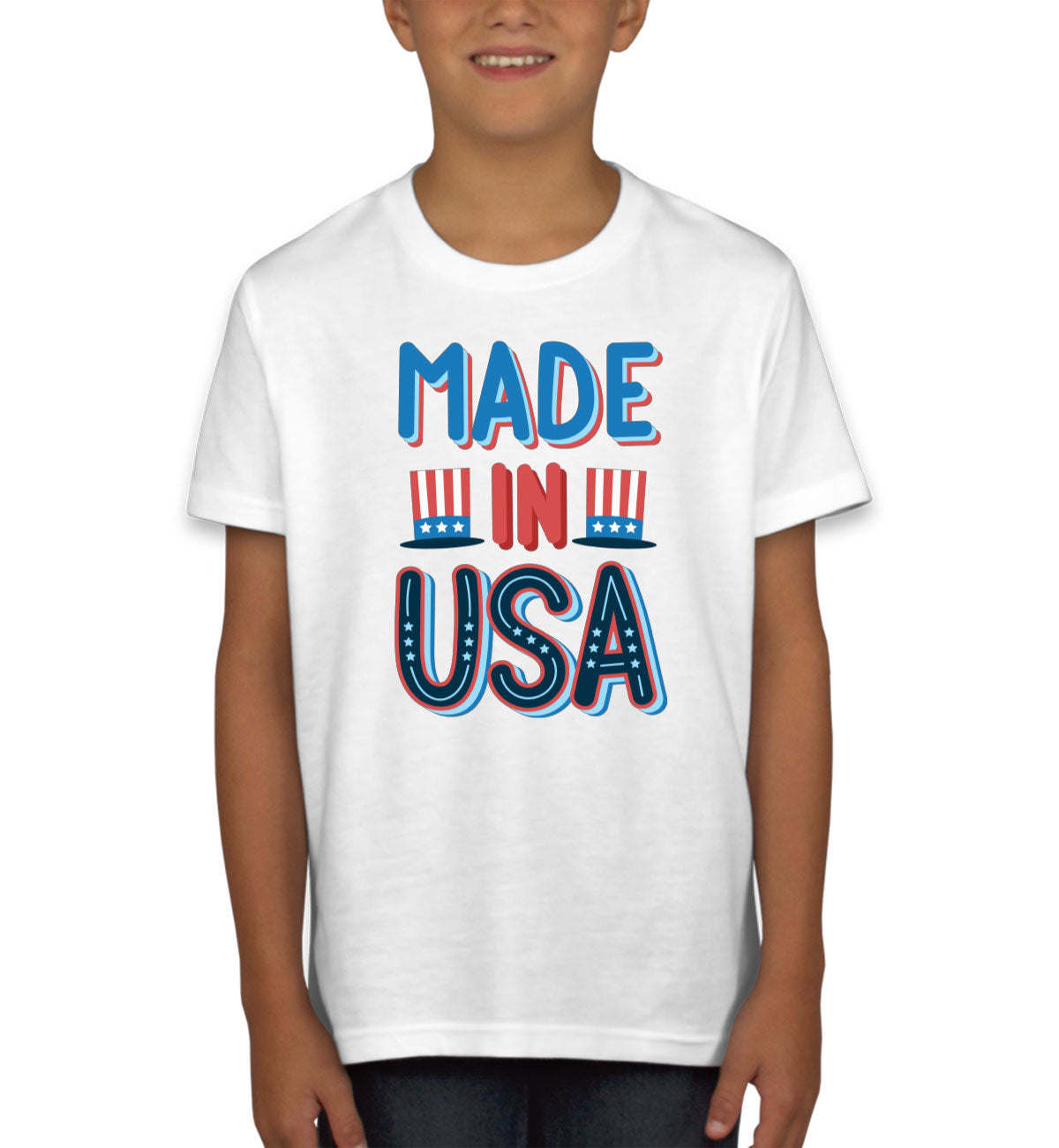 Made In USA Patriotic Youth T-shirt