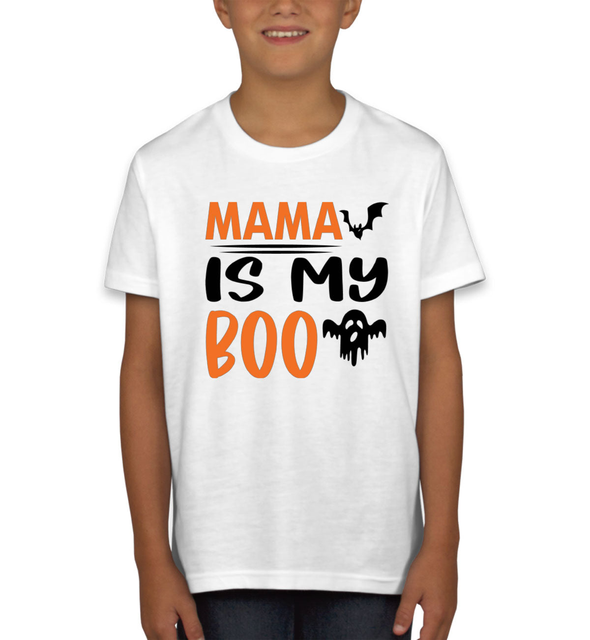 Mama Is My Boo Halloween Youth T-shirt