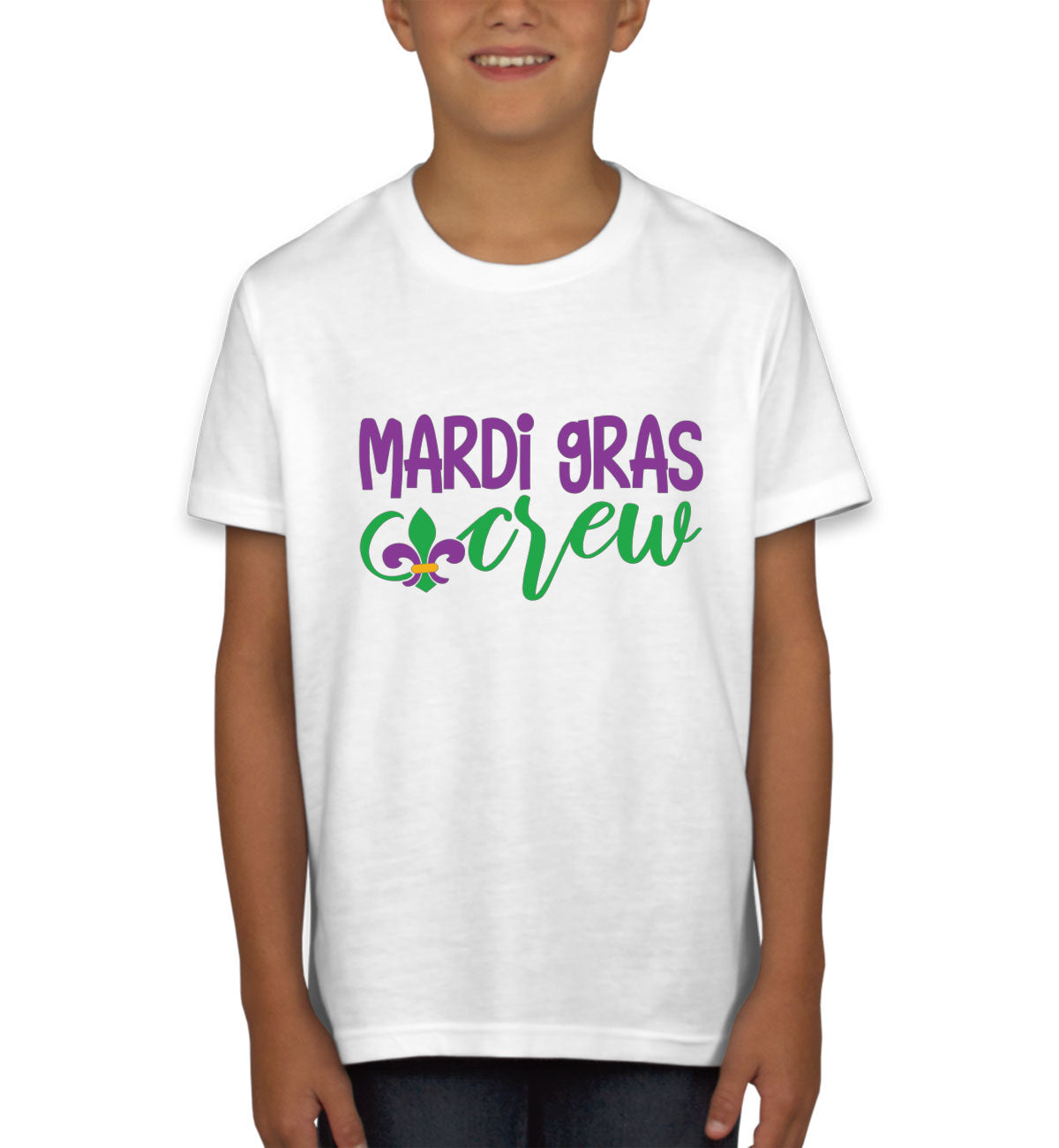 Mardi Gras Crew Youth T-shirt